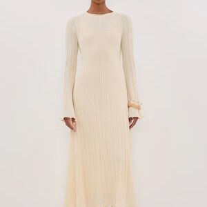 DISSH Sylvia Cream Long Sleeve Dress